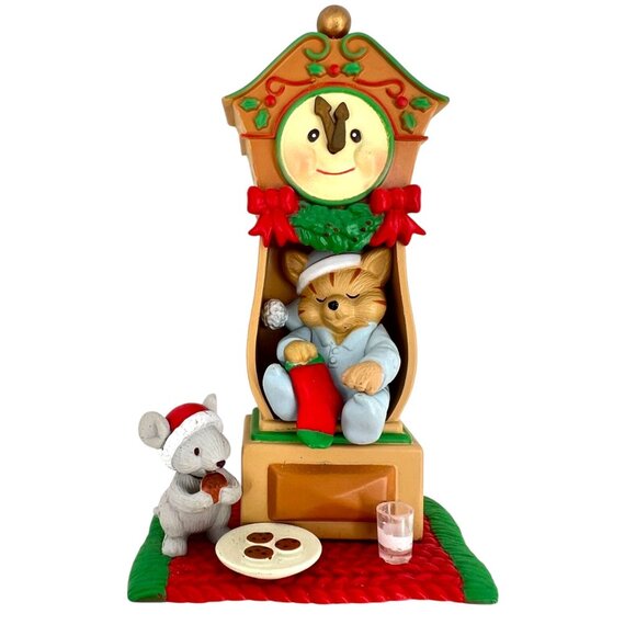 Westmar Christmas Grandfather Clock Cat Mouse Ornament Vintage 1997 - Picture 1 of 8